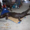 Alligator fountain - Bronze Statue -  Size: 77"L x 34"W x 18"H.