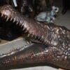 Alligator fountain - Bronze Statue -  Size: 77"L x 34"W x 18"H.