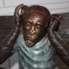 Three Wise Monkeys on Bench Bronze Statue -  Size: 45"L x 19"W x 30"H.