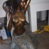 Mermaid Holding a Shell Bronze statue/fountain -  Size: 26"L x 18"W x 36"H.