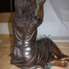 Girl with butterflies  - Bronze Statue -  Size: 27"L x 17"W x 24"H.