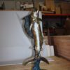 One sailfish on a marble - Bronze Statue -  Size: 17"L x 17"W x 46"H.