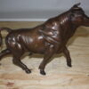 Bull Head up - Bronze Statue -  Size: 15"L x 4"W x 10"H.