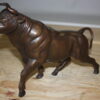 Bull Head up - Bronze Statue -  Size: 15"L x 4"W x 10"H.