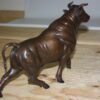 Bull Head up - Bronze Statue -  Size: 15"L x 4"W x 10"H.