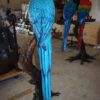 Single Parrot on a tree - Bronze Statue -  Size: 30"L x 24"W x 66"H.