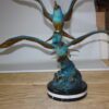 Two Seagull flying  - Bronze Statue -  Size: 36"L x 17"W x 27"H.