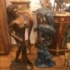 Beautiful Women Holding Drape Bronze Statue -  Size: 22"L x 18"W x 49"H.