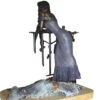 Judith Bronze Statue on Amethyst stone by Vidal -  Size: 16"L x 10"W x 18"H.