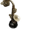 Man Playing Trombone Bronze Statue -  Size: 8"L x 5"W x 14"H.