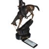 Mountain man -small, by Remington Bronze Statue -  7"L x 2.5"W x 11"H.