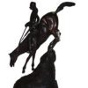 Mountain man Bronze by Fredrick Remington -  Size: 20"L x 8"W x 27"H.