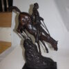 Mountain man Bronze by Fredrick Remington -  Size: 20"L x 8"W x 27"H.