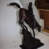 Mountain man Bronze by Fredrick Remington -  Size: 20"L x 8"W x 27"H.