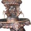 Nine feet tall Bronze, Tiered Outdoor pond Fountain -  59"x 59"