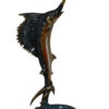 One Sailfish Bronze Statue -  Size: 18"L x 18"W x 43"H.