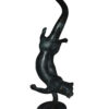 Otter Bronze Statue -  Size: 15"L x 17"W x 44"H.