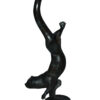 Otter Bronze Statue -  Size: 15"L x 17"W x 44"H.