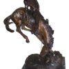 Outlaw Remington Bronze Statue -  Size: 19"L x 10"W x 26"H.