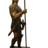 Pair of Roman Warrior lamps Bronze Statues -  Size: 33"L x 24"W x 96"H.