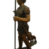 Pair of Roman Warrior lamps Bronze Statues -  Size: 33"L x 24"W x 96"H.