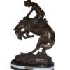 Rattlesnake by Remington Bronze Statue -  Size: 17"L x 10"W x 25"H.