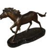 Running horse - Bronze Statue -  Size: 12"L x 4"W x 8"H.