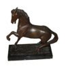 Running horse Bronze statue -  Size: 7.5"L x 3.5"W x 9"H.