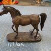 Horse Bronze Statue by Vidal -  Size: 15"L x 5.5"W x 14"H.