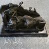 Two ladies Bronze Statue -  Size: 14.5"L x 7"W x 9"H.