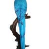 Single Parrot on a tree - Bronze Statue -  Size: 30"L x 24"W x 66"H.