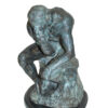 The Thinker Bronze Statue -  Size: 10"L x 12"W x 17"H.