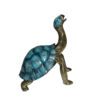 Turtle with special patina Bronze Statue -  Size: 14"L x 10"W x 15.5"H.