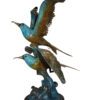 Two Seagull flying  - Bronze Statue -  Size: 36"L x 17"W x 27"H.