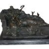 Two ladies Bronze Statue -  Size: 14.5"L x 7"W x 9"H.