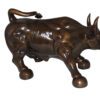 Wall street Bull -large Bronze Statue -  Size: 28"L x 16"W x 22"H.