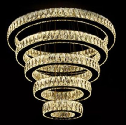 LED Chandelier Modern-Classic - Diameter Size is: 700 MM or approx 27.6 Inches