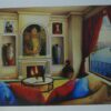 Orlando Quevedo Giclée "A View From My Room" Painting -  Size: 21"L x 13.5"W