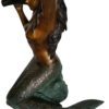 Mermaid Holding a Shell Bronze statue/fountain -  Size: 26"L x 18"W x 36"H.