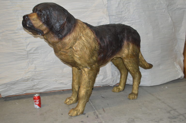 st bernard dog statue