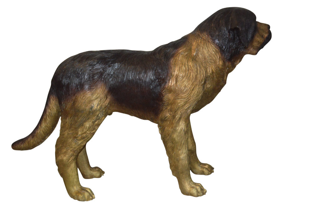 st bernard dog statue