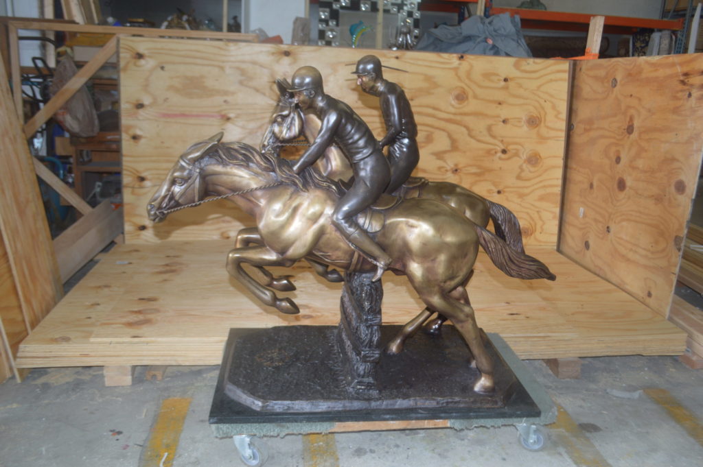 horse racing statues for sale
