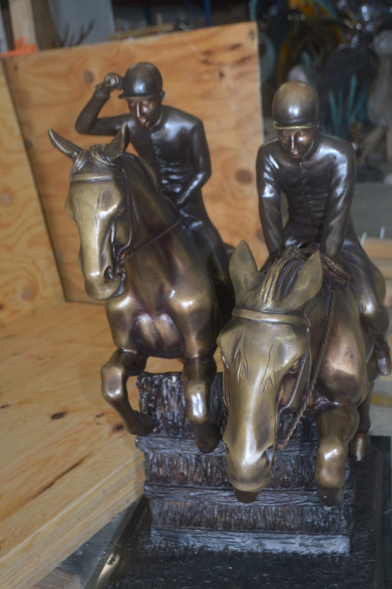 horse racing statues for sale