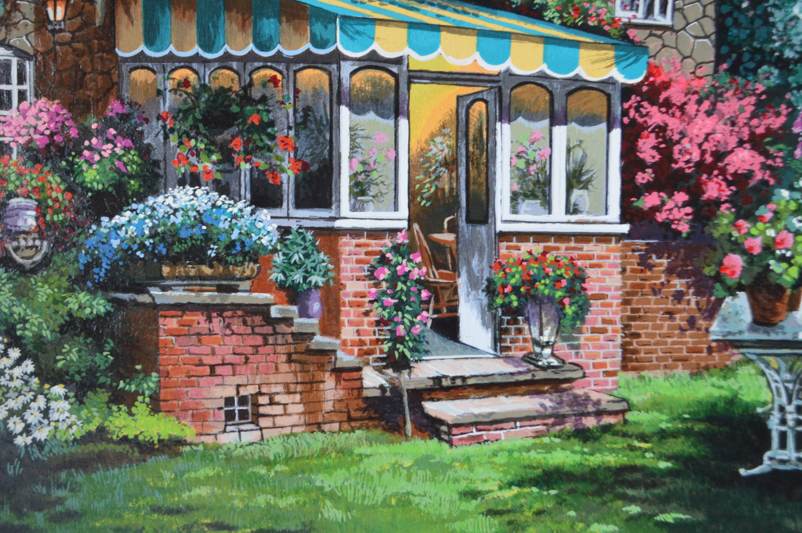 Greenhouse by Anatoly Metlan painting Serigraph - Size: 24