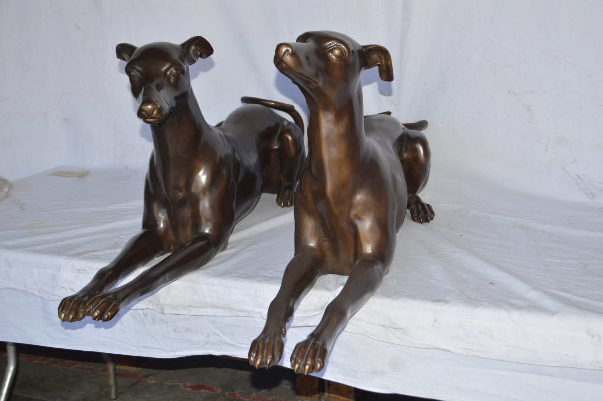 large greyhound statue