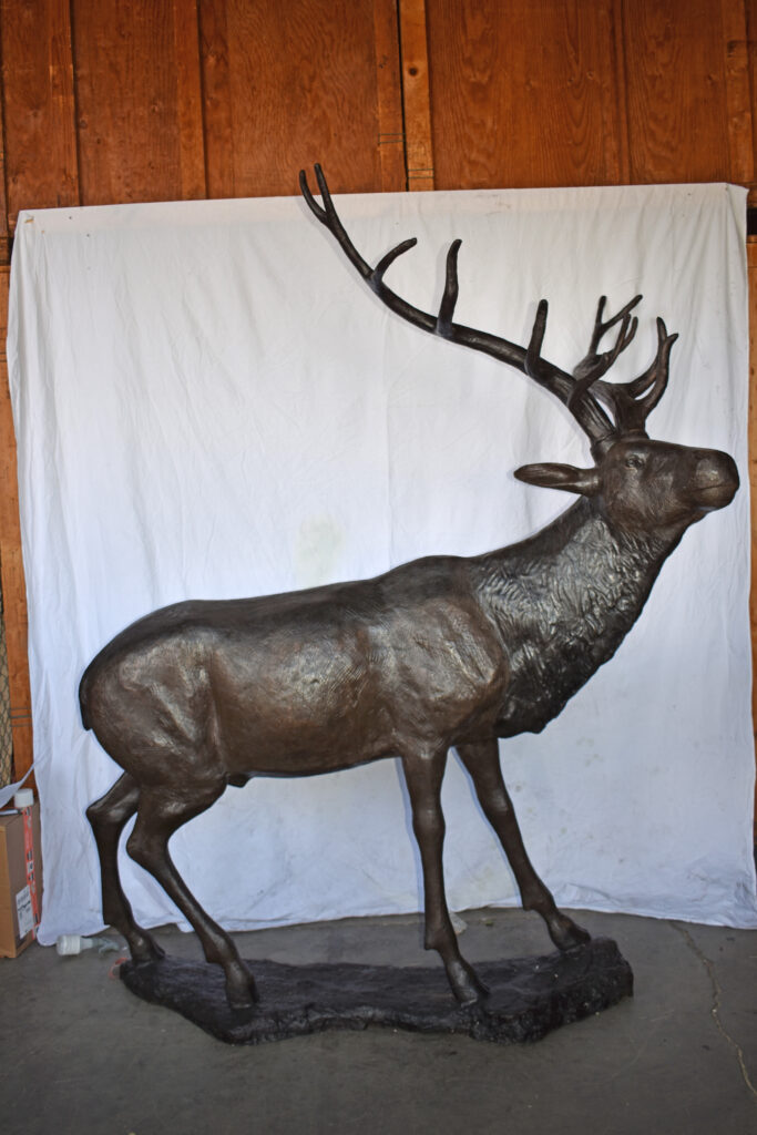 reindeer statue indoor