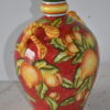 Multicolor Decorative Resin Vase with Fruit Design