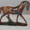 Small Varicolored Roaming Horse Resin Statue